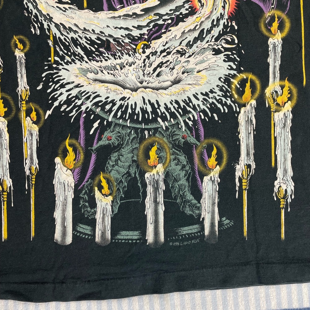 Vintage 1994 Liquid Blue Wizard Double Sided AOP all over print tee shirt - Picture 16 of 16